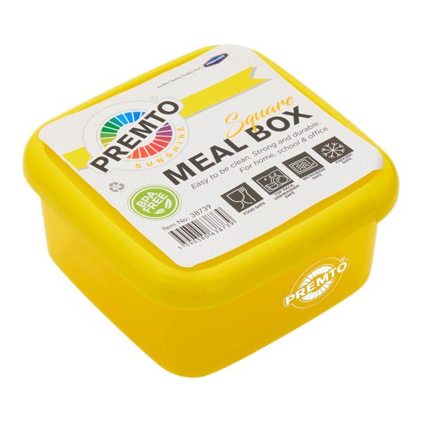 Premto Pastel Square Meal Box assorted colours - Image 5